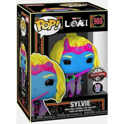 Funko Pop Loki Sylvie Blacklight Exclusive Vinyl Figure #988