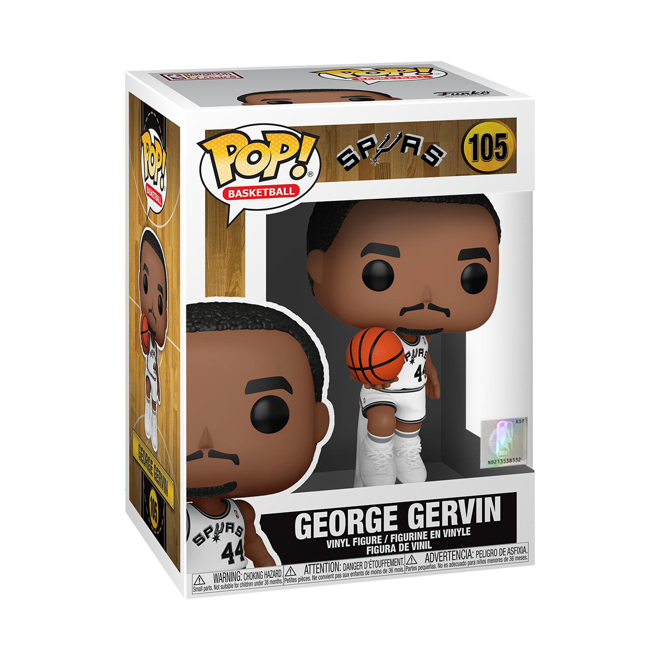 Funko Pop NBA George Gervin (Home Jersey) Spurs Vinyl Figure #105