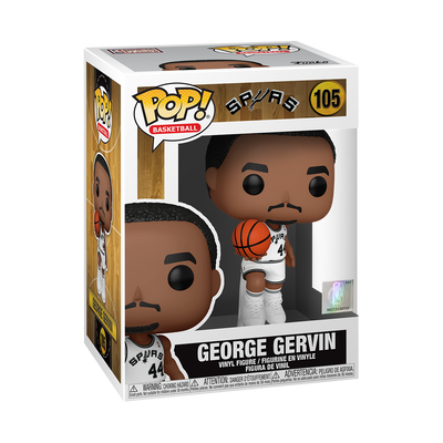 Funko Pop NBA George Gervin (Home Jersey) Spurs Vinyl Figure #105