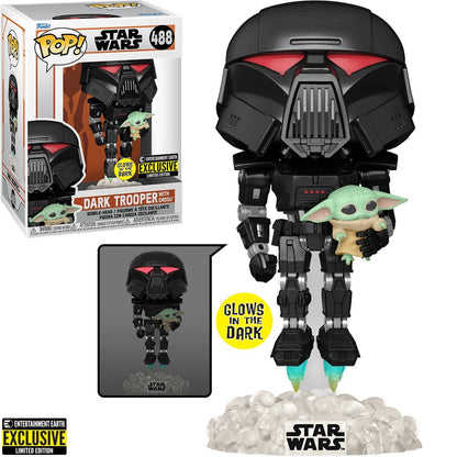 Star Wars The Mandalorian: Dark Trooper with Grogu