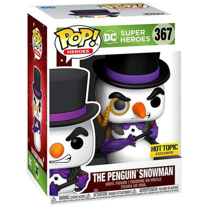 Funko Pop! DC Comics: PENGUIN SNOWMAN #367 Exclusive + Protector - Boxed Vinyl 