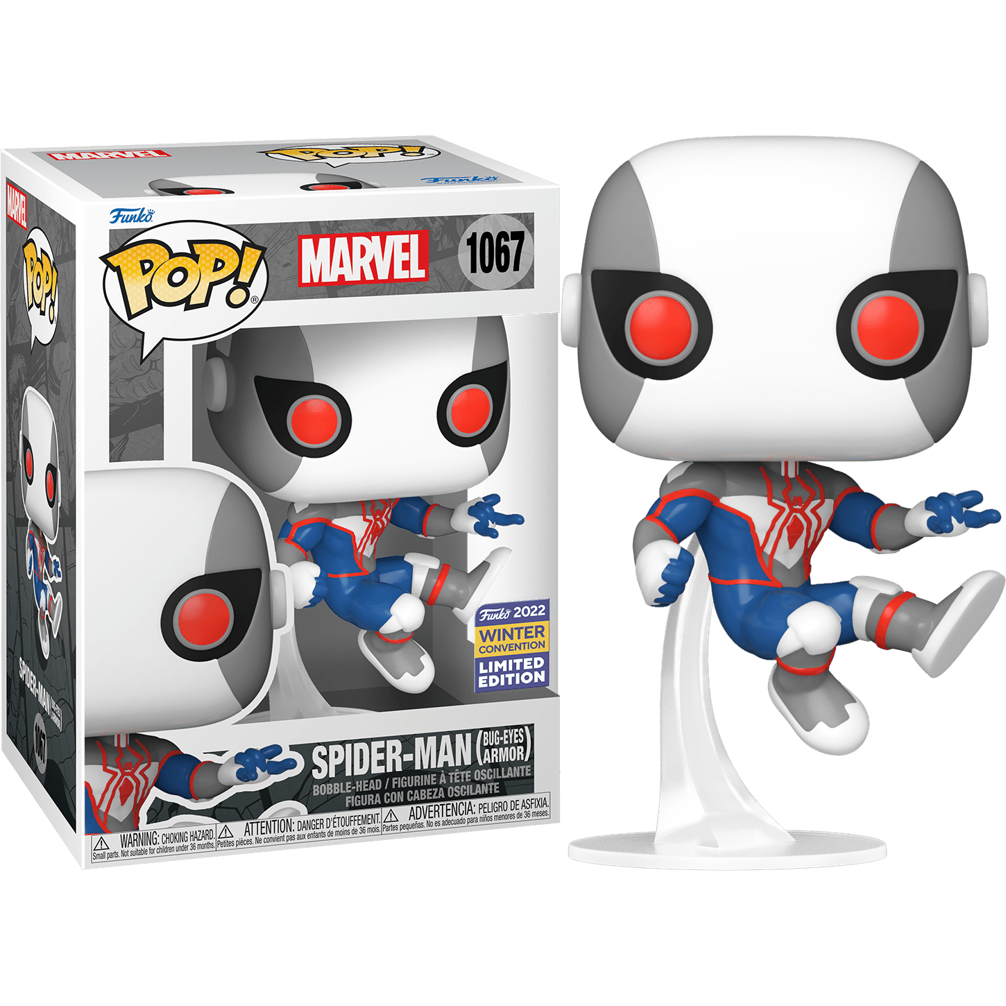 Funko Pop! Marvel: Spider-Man [Bug-Eyes Armor] (2022 Winter Con) VInyl Figure #1067