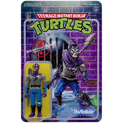 Super7 Teenage Mutant Ninja Turtles: Damaged Foot Soldier ReAction Figure