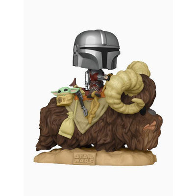 Funko Pop! Deluxe Star Wars: THE MANDALORIAN & THE CHILD ON BANTHA #416 - Boxed Vinyl 
