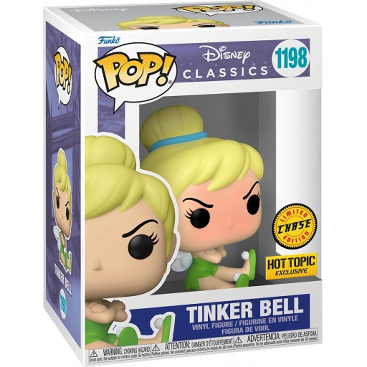 Funko Pop Exclusive Peter Pan Grumpy Tinkerbell Chase Vinyl Figure #1198