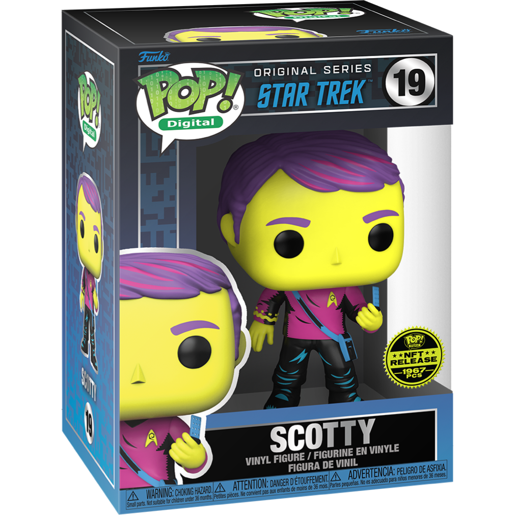 Funko Pop! Digital Star Trek: Scotty #19 Physical Redemption Vinyl Figure